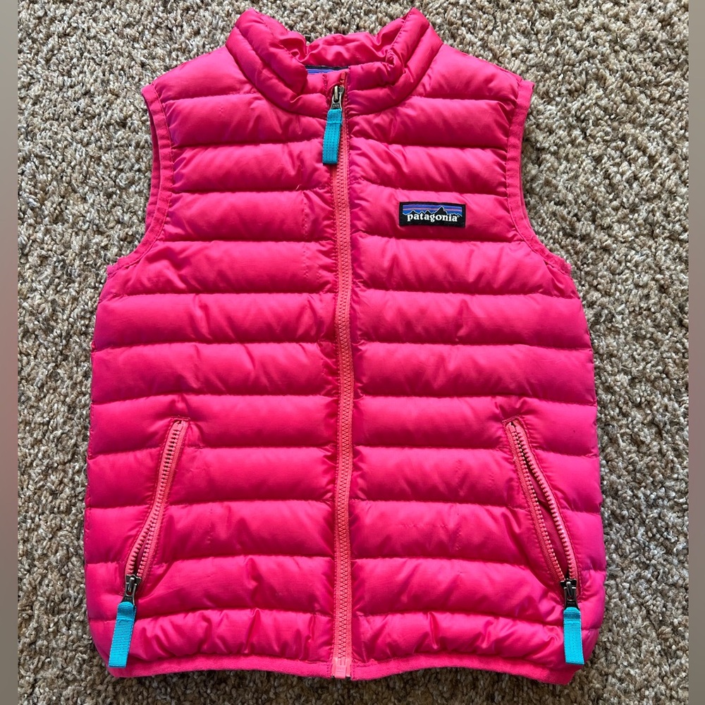 Patagonia Kids Pink Puffer Vest